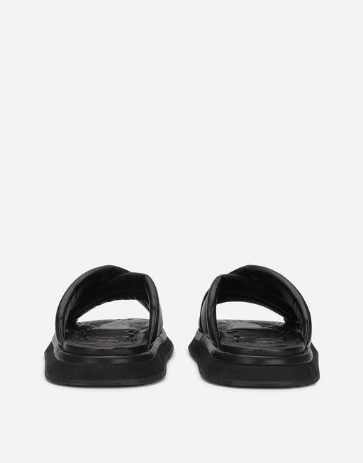 NAPPA-LOOK FABRIC SANDALS