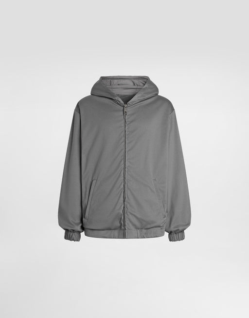 TECHNICAL FABRIC SPORTS JACKET WITH HOOD