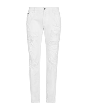 WHITE SKINNY STRETCH JEANS