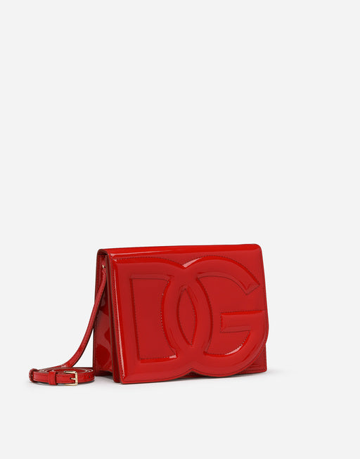PATENT LEATHER DG LOGO BAG CROSSBODY BAG