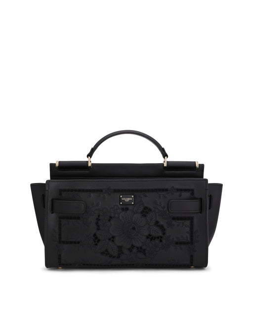 SMALL SICILY 62 SOFT BAG IN EMBROIDERED CALFSKIN