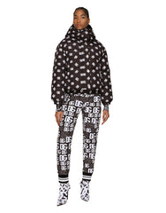 NYLON DOWN JACKET WITH ALL-OVER DG LOGO PRINT