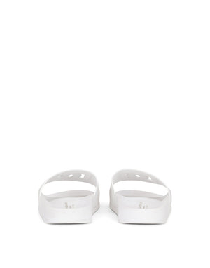 LEATHER SLIDERS WITH DG MILLENNIALS LOGO