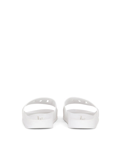 LEATHER SLIDERS WITH DG MILLENNIALS LOGO