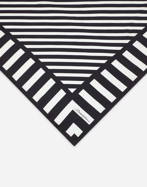 MARINA-PRINT SILK SCARF (90X90)
