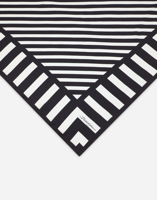MARINA-PRINT SILK SCARF (90X90)