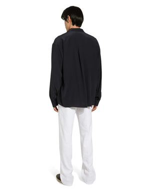 OVERSIZE SILK CREPE DE CHINE SHIRT