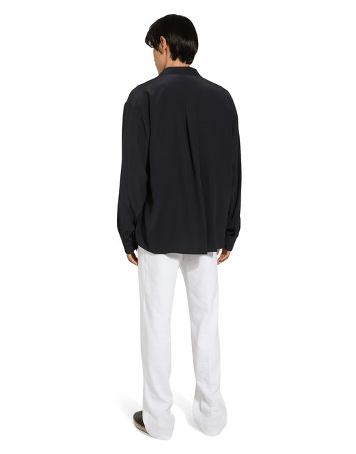 OVERSIZE SILK CREPE DE CHINE SHIRT