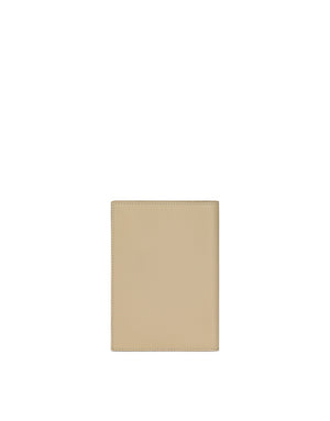 CALFSKIN PASSPORT HOLDER WITH LOGO