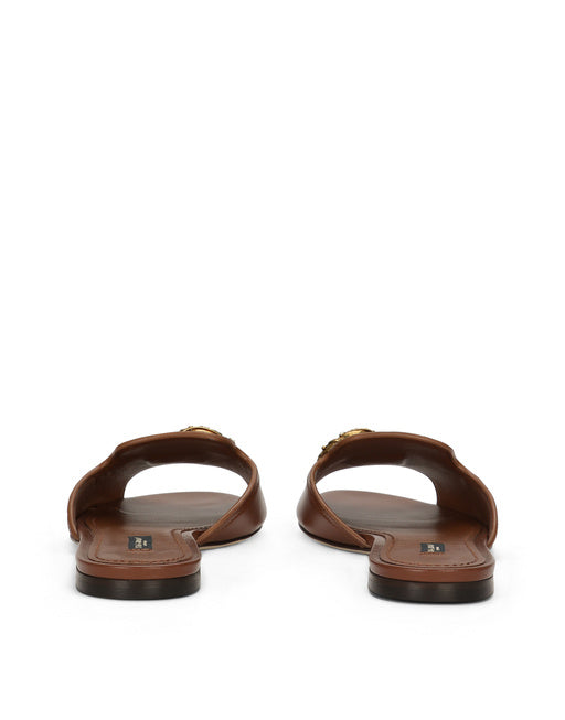 CALFSKIN SLIDERS WITH DG LOGO
