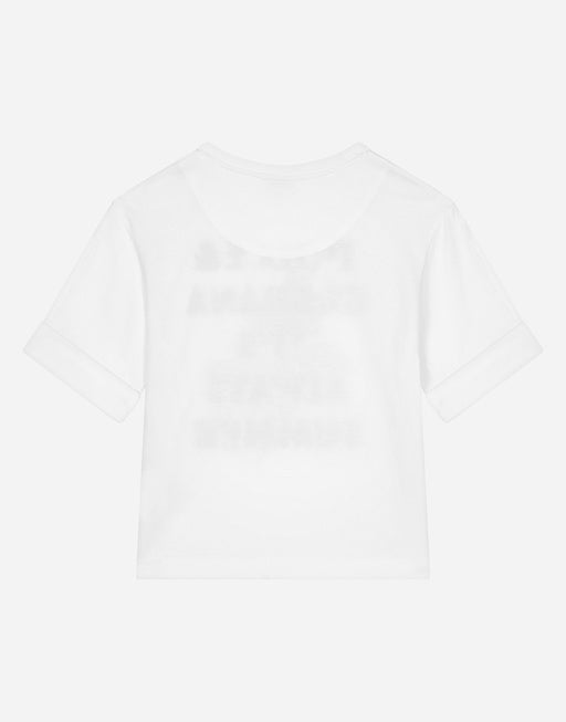 JERSEY T-SHIRT WITH DOLCE&GABBANA LOGO