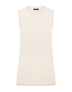 JACQUARD TULLE TANK TOP