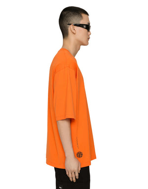 COTTON JERSEY T-SHIRT WITH DGVIB3 PRINT AND LOGO