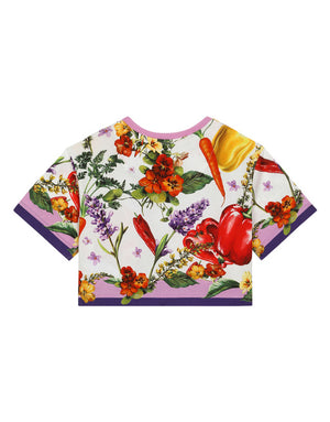 FARMER-PRINT JERSEY T-SHIRT