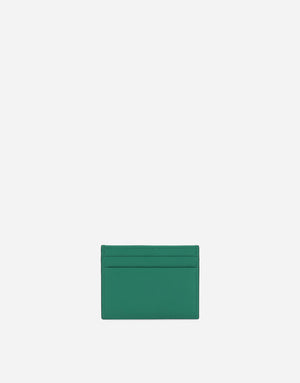 CALFSKIN CARD HOLDER WITH LOGO