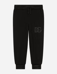 JERSEY JOGGING PANTS WITH DG LOGO EMBROIDERY