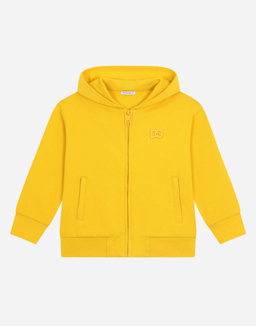 JERSEY HOODIE WITH DG LOGO EMBROIDERY