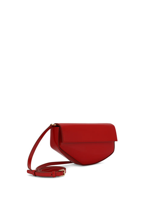 POLISHED CALFSKIN MOON BAG WITH DG LOGO