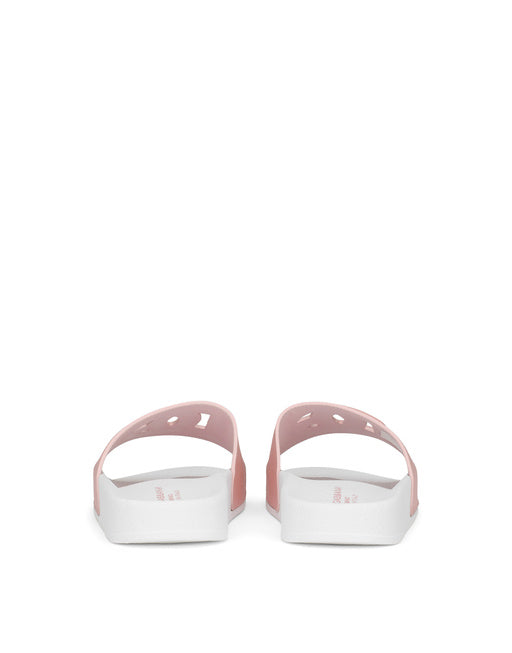 LEATHER SLIDERS WITH DG MILLENNIALS LOGO
