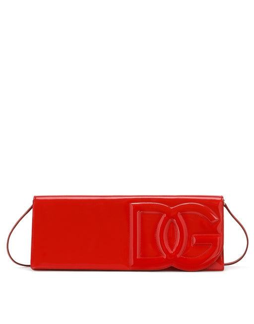 PATENT LEATHER DG LOGO BAG