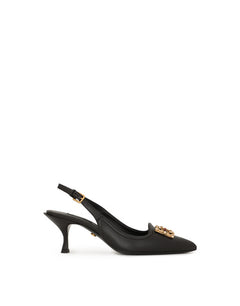 DG AMORE POINTED LEATHER SLINGBACK