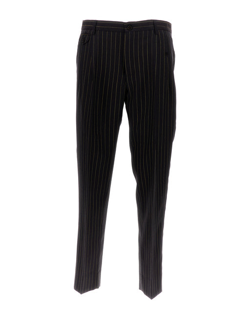 PINSTRIPE WOOL PANTS