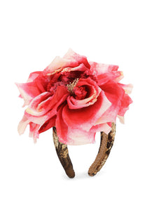 SILK HEADBAND WITH FLOWER