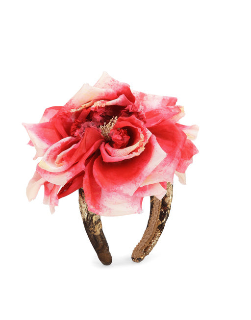 SILK HEADBAND WITH FLOWER