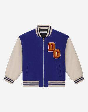 BAIZE BOMBER JACKET WITH DG MASCOT PATCH