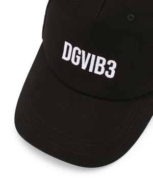 COTTON DRILL BASEBALL CAP WITH DGVIB3 EMBROIDERY