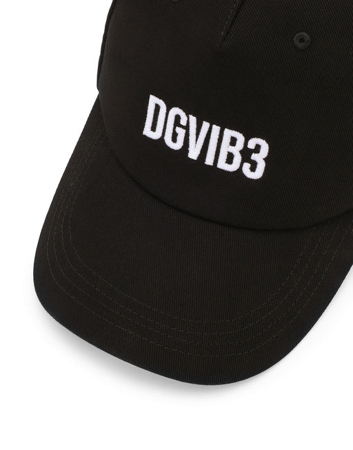 COTTON DRILL BASEBALL CAP WITH DGVIB3 EMBROIDERY
