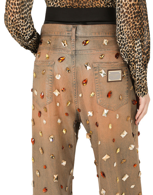 JEANS WITH RHINESTONE DETAILS