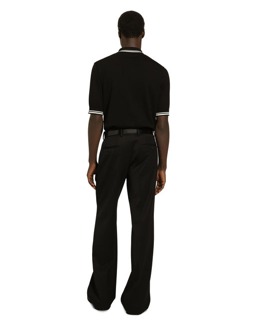 SHORT-SLEEVED POLO-SHIRT WITH DG LOGO EMBROIDERY