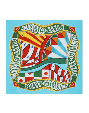 CARRETTO-PRINT TWILL SCARF (90X90)