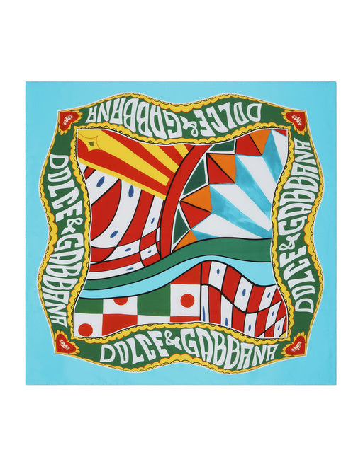 CARRETTO-PRINT TWILL SCARF (90X90)