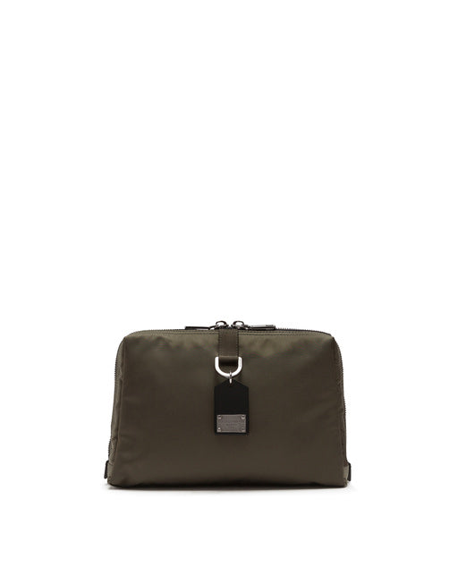 SOFT DNA CROSSBODY BAG IN NYLON WITH BRANDED METAL TAG