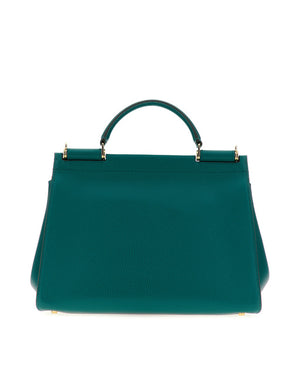HANDBAG IN DRUMMED CALF LEATHER