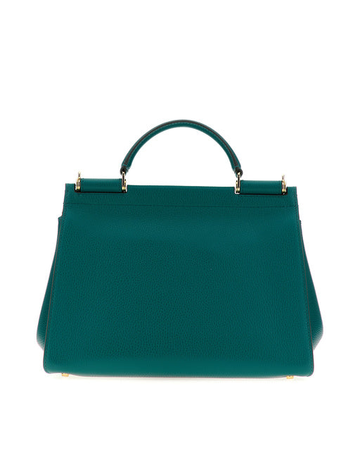 HANDBAG IN DRUMMED CALF LEATHER