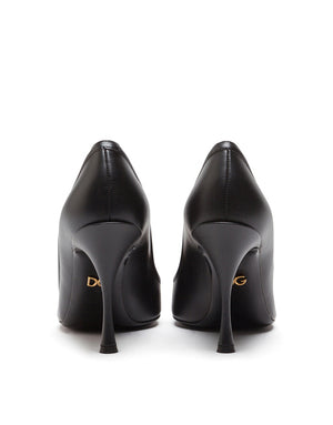 CALFSKIN PUMPS WITH DG AMORE LOGO