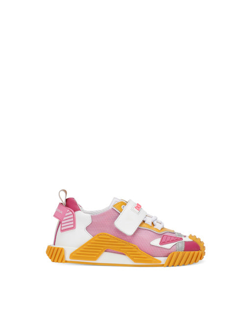 MIXED-MATERIAL COLOR-BLOCK NS1 SNEAKERS