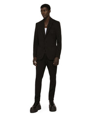 PINSTRIPE STRETCH JERSEY PORTOFINO JACKET