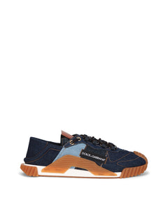 PATCHWORK DENIM NS1 SLIP-ON SNEAKERS
