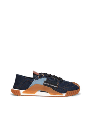 PATCHWORK DENIM NS1 SLIP-ON SNEAKERS