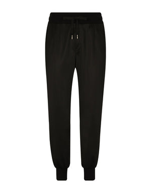 TECHNICAL JERSEY JOGGING PANTS WITH TAG