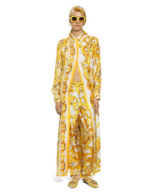 SILK TWILL PANTS