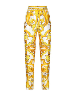 SILK TWILL PANTS