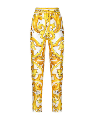 SILK TWILL PANTS