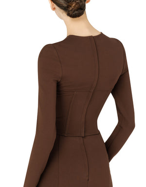 JERSEY CORSET-CUT TOP