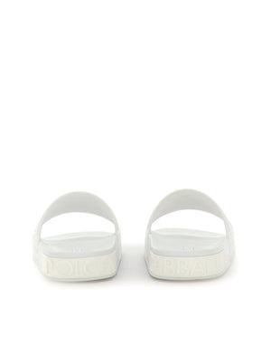 RUBBER BEACHWEAR SLIDES WITH DG LOGO