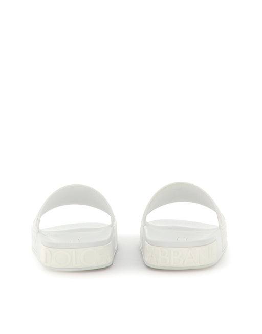RUBBER BEACHWEAR SLIDES WITH DG LOGO
